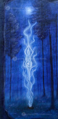 "Silfr Forboði (Silver Omen)" Original Oil Painting