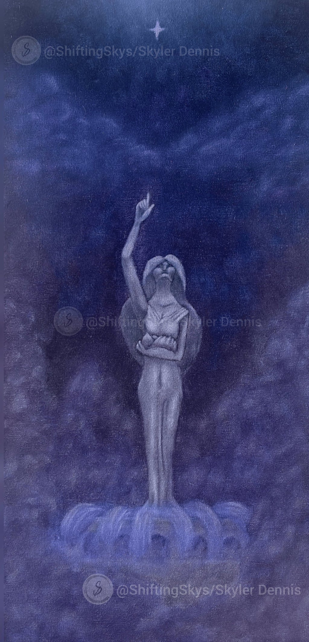 "Embrace of the Mother Divine" Original Oil Painting