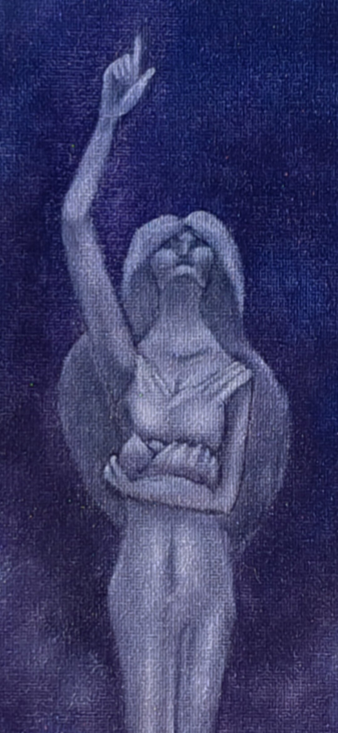 "Embrace of the Mother Divine" Original Oil Painting